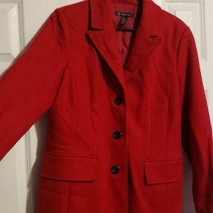 Red peacoat